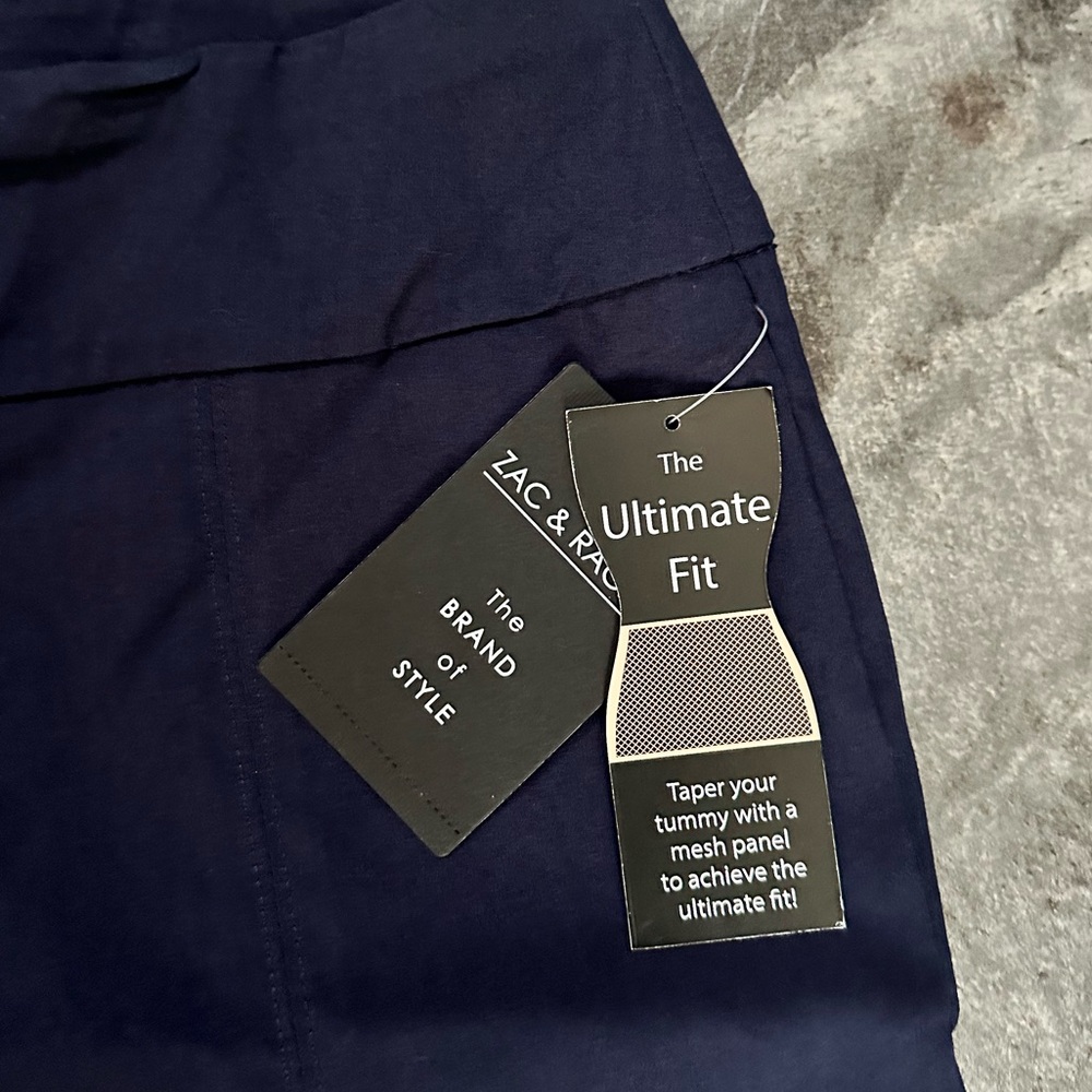 Zac & Rachel navy blue women’s pants - Picture 2 of 4